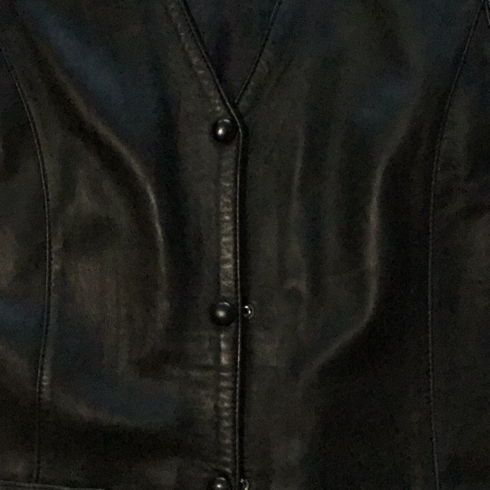 Vintage Leather Waistcoat - image 8